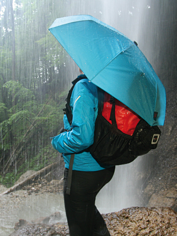 Light Trek Trekking Umbrella – Ultra-Lightweight, Compact & Durable Manual Umbrella with Glass Fibre Frame for Reliable Hiking Rain and Sun Protection